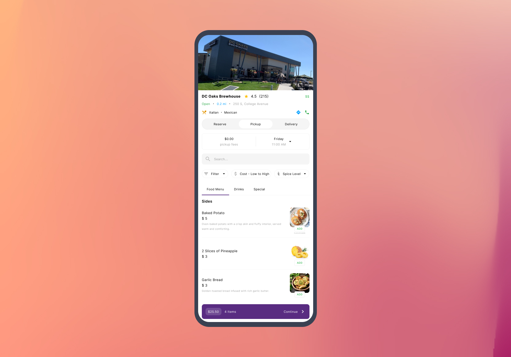 Guest-facing booking and dining experience powered by Smart Dining